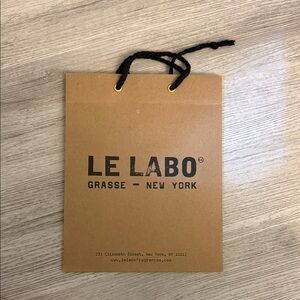 Le Labo Tan Paper Bag with Black Handles